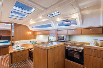 Bavaria 37 kitchen area